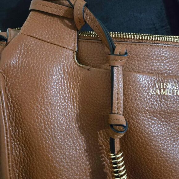 Vince Camuto Brown Leather Handbag - Picture 3 of 10